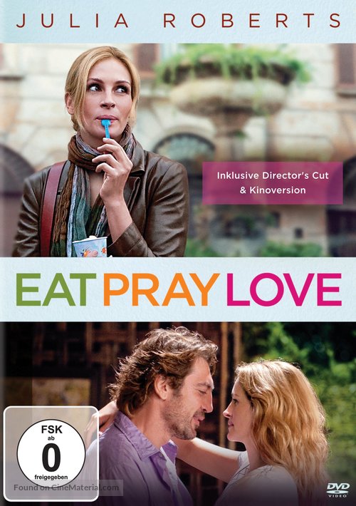 Eat Pray Love - German DVD movie cover