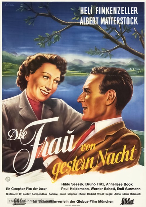 Die Frau von gestern Nacht - German Movie Poster