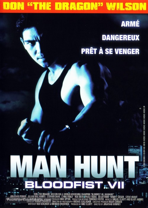 Bloodfist VII: Manhunt - French Movie Cover