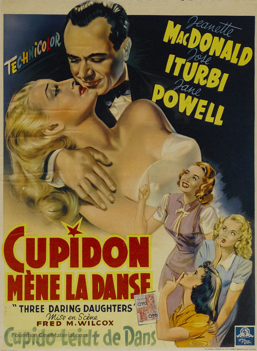 Three Daring Daughters - Belgian Movie Poster