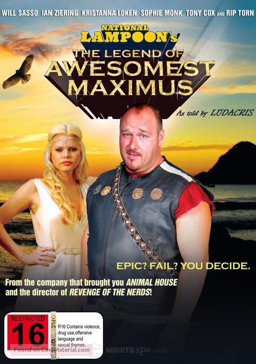 The Legend of Awesomest Maximus - New Zealand DVD movie cover