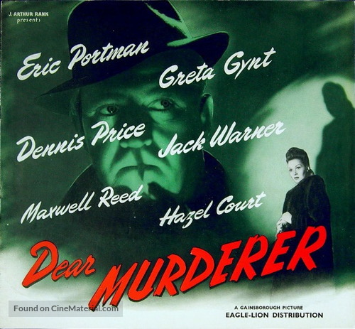 Dear Murderer - British poster