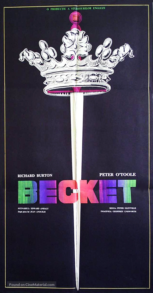 Becket - Romanian Movie Poster