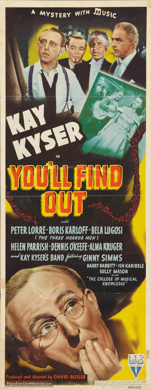 You&#039;ll Find Out - Movie Poster