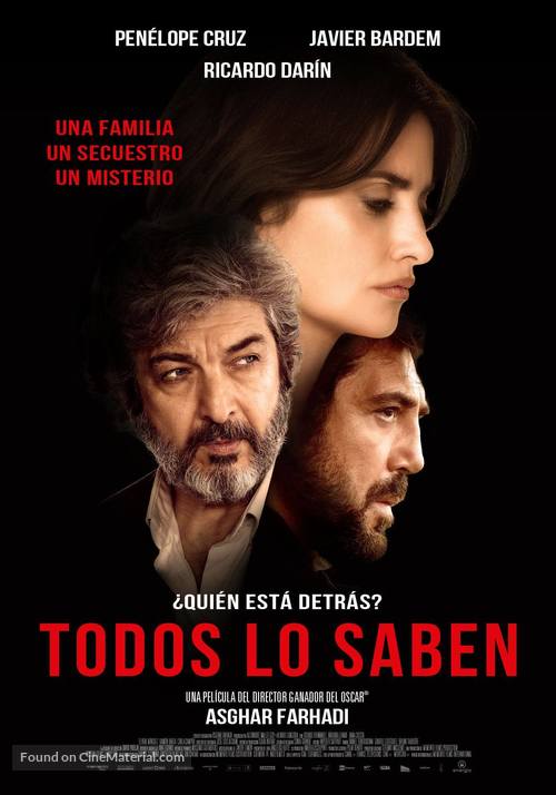 Todos lo saben - Argentinian Movie Poster