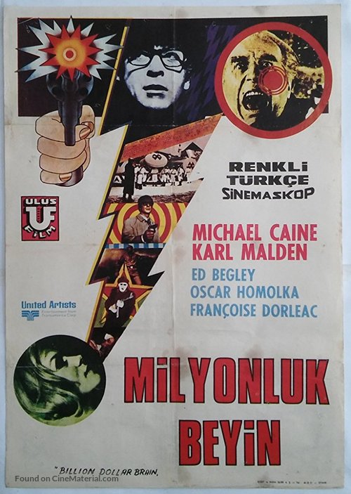 Billion Dollar Brain - Turkish Movie Poster