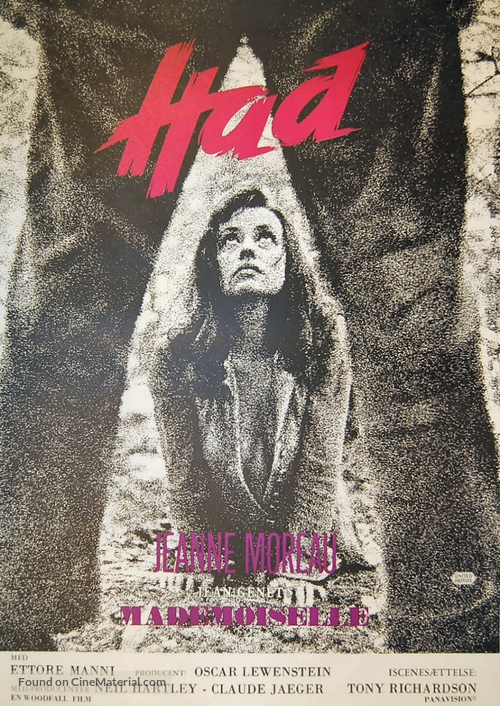 Mademoiselle - Danish Movie Poster