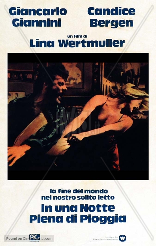 La fine del mondo nel nostro solito letto in una notte piena di pioggia - Italian VHS movie cover