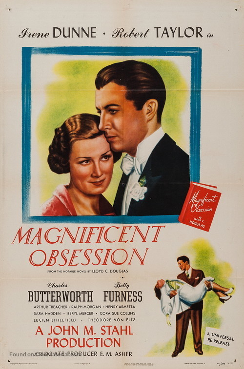 Magnificent Obsession (1935) re-release movie poster