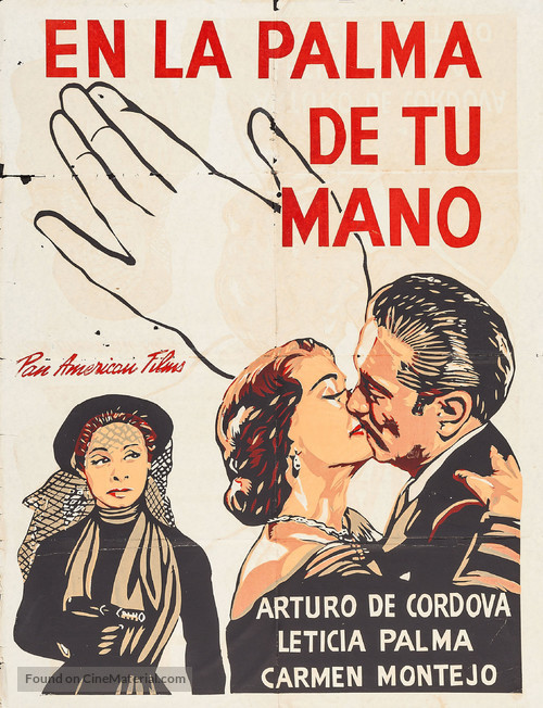 En la palma de tu mano - Mexican Movie Poster