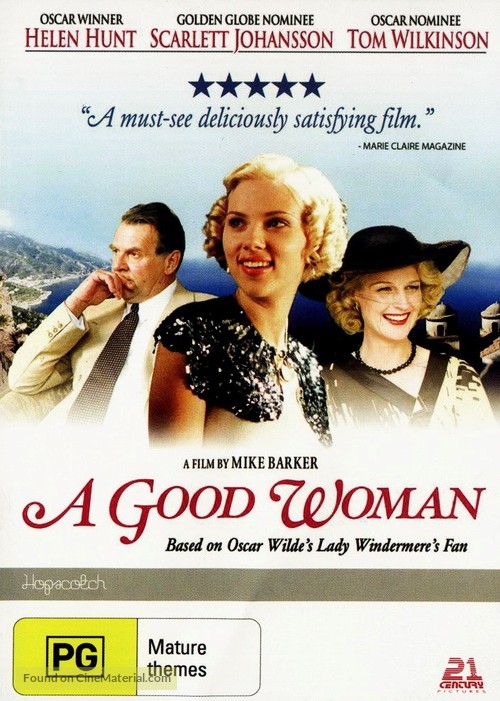 A Good Woman - Australian DVD movie cover