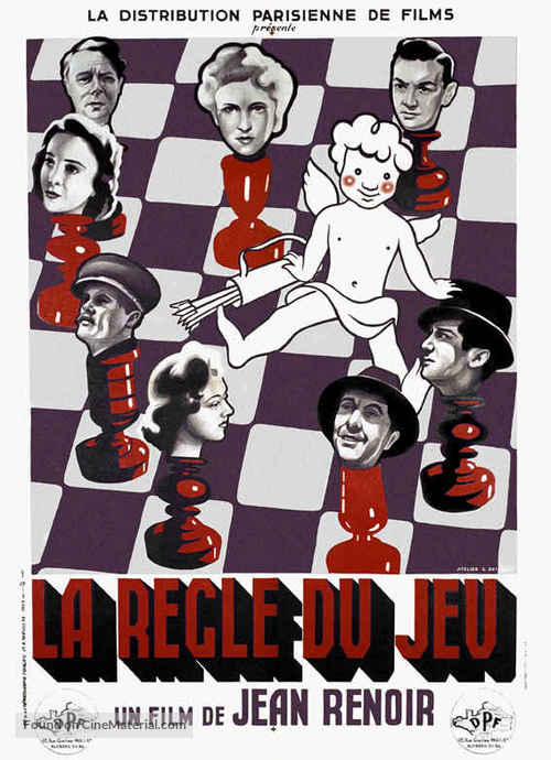 La r&egrave;gle du jeu - French Movie Poster