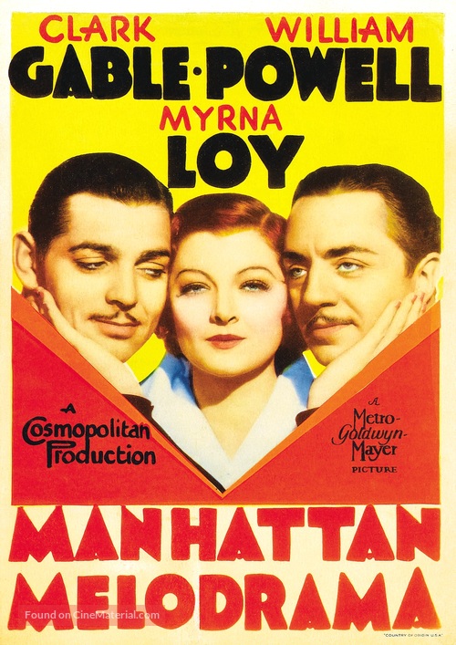Manhattan Melodrama - Movie Poster
