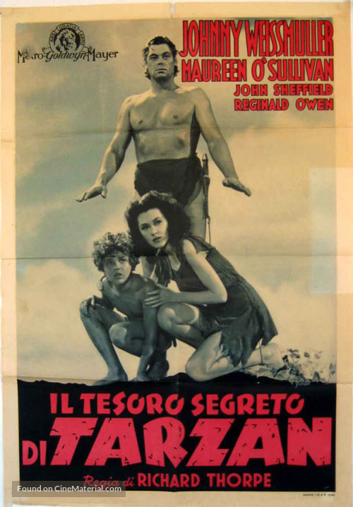 Tarzan&#039;s Secret Treasure - Italian Movie Poster