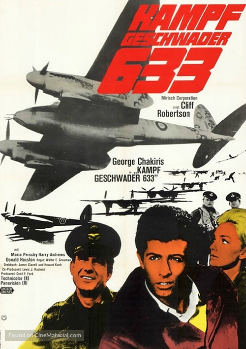 633 Squadron - German Movie Poster