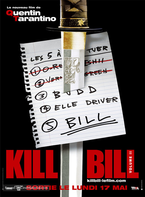 Kill Bill: Vol. 2 - French Movie Poster