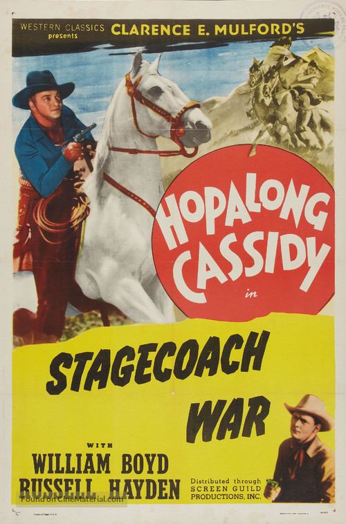 Stagecoach War - Re-release movie poster