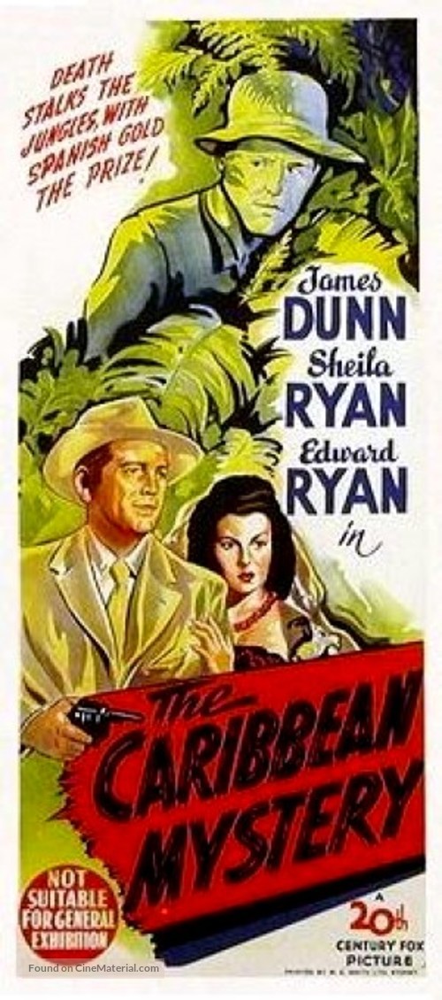 The Caribbean Mystery - Australian Movie Poster