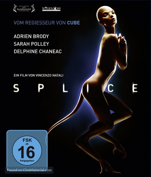 Splice - German Blu-Ray movie cover