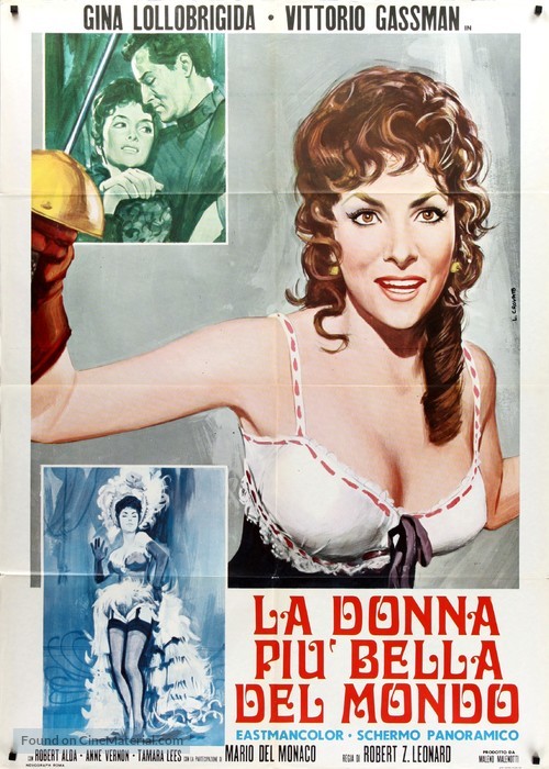 Donna pi&ugrave; bella del mondo, La - Italian Movie Poster