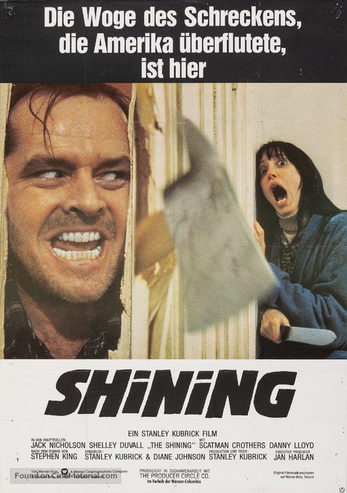 The Shining - German Movie Poster
