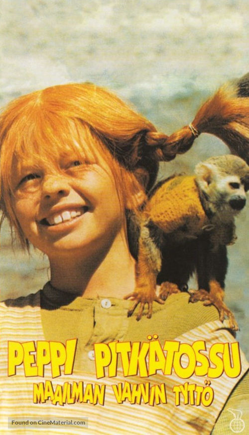 &quot;Pippi L&aring;ngstrump&quot; - Finnish VHS movie cover