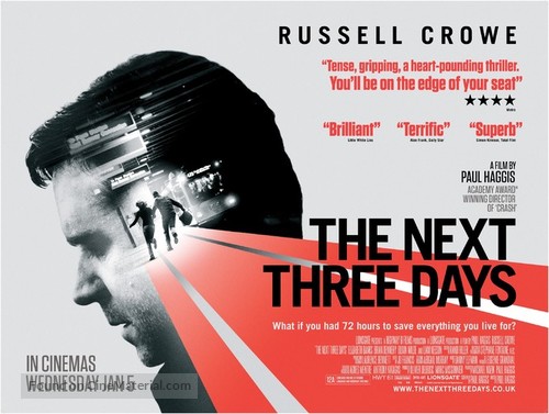 The Next Three Days - British Movie Poster