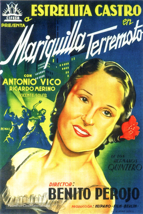 Mariquilla Terremoto - Spanish Movie Poster