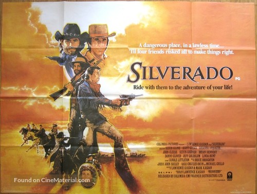 Silverado - British Movie Poster