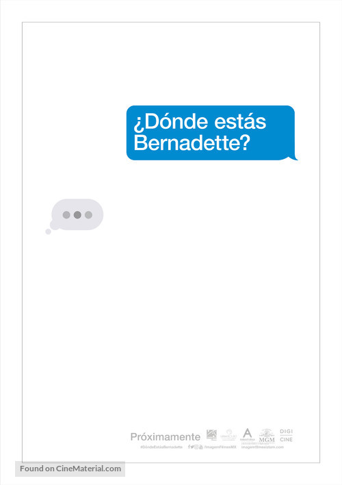 Where&#039;d You Go, Bernadette - Argentinian Movie Poster