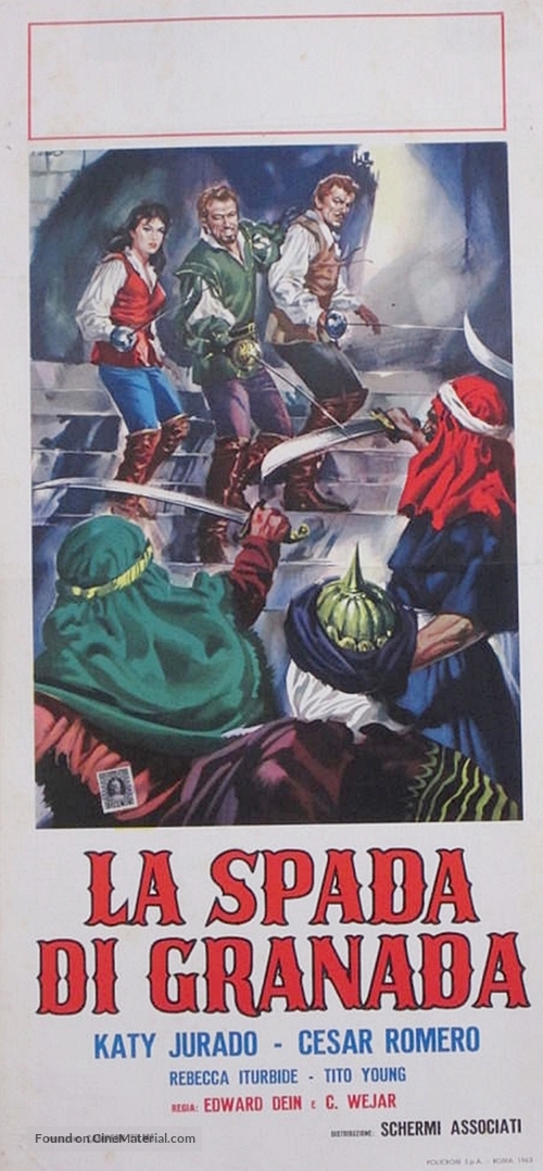 El coraz&oacute;n y la espada - Italian Movie Poster