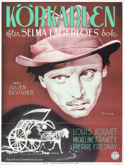 La charrette fant&ocirc;me - Swedish Movie Poster