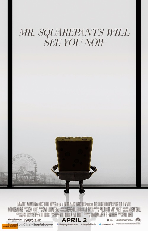 The SpongeBob Movie: Sponge Out of Water - Australian Movie Poster