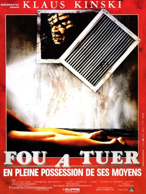 Crawlspace - French Movie Poster