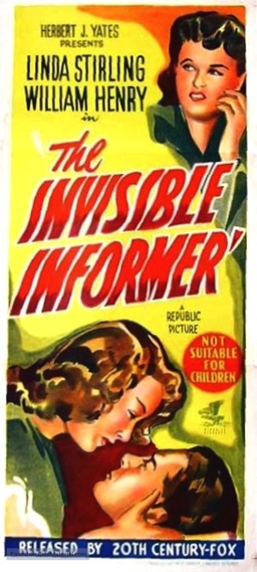 The Invisible Informer - Australian Movie Poster