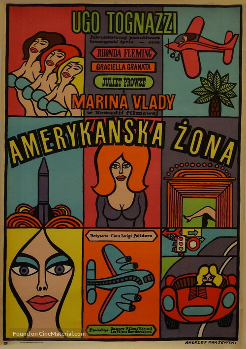 Una moglie americana - Polish Movie Poster