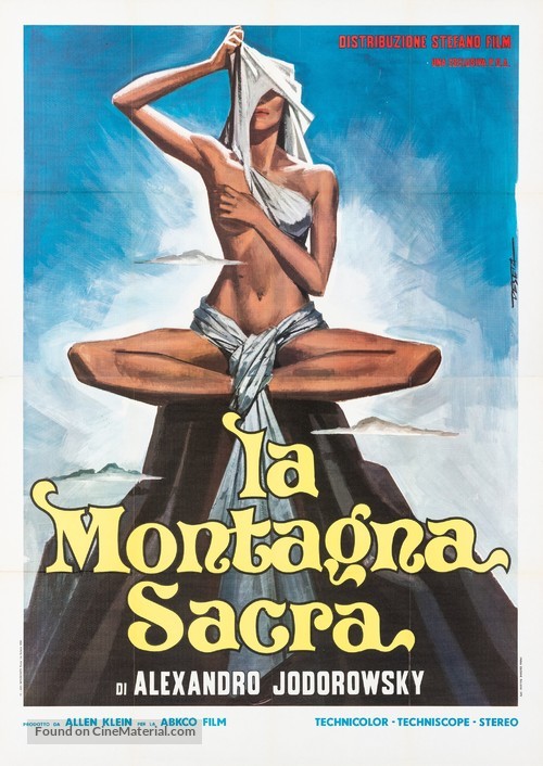 La monta&ntilde;a sagrada - Italian Movie Poster