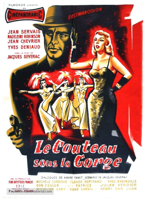 Le couteau sous la gorge - French Movie Poster