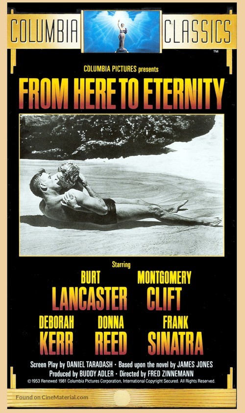 From Here to Eternity - VHS movie cover