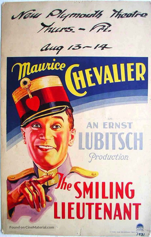 The Smiling Lieutenant - Movie Poster