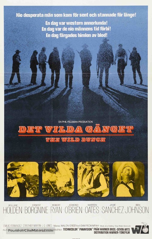 The Wild Bunch - Swedish Movie Poster