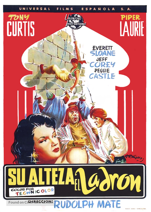 The Prince Who Was a Thief - Spanish Movie Poster