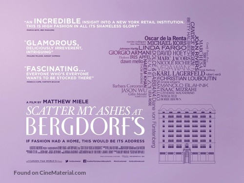 Scatter My Ashes at Bergdorf&#039;s - British Movie Poster