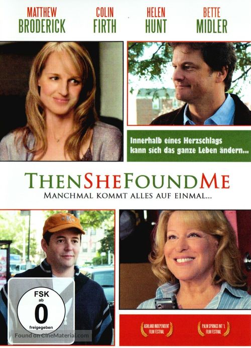 Then She Found Me - German Movie Cover