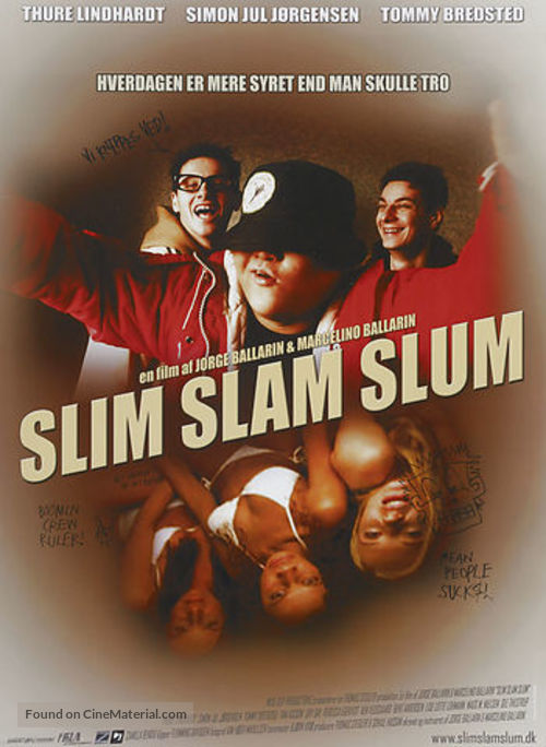 Slim Slam Slum - Danish Movie Poster