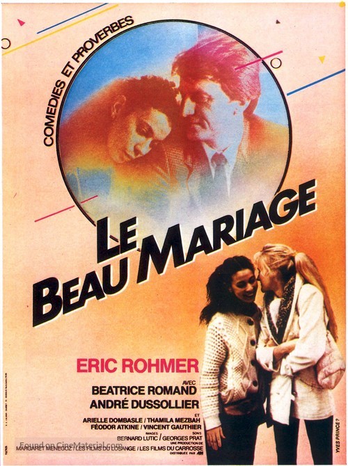 Le beau mariage - French Movie Poster
