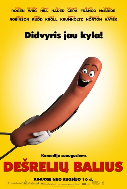 Sausage Party - Lithuanian Movie Poster