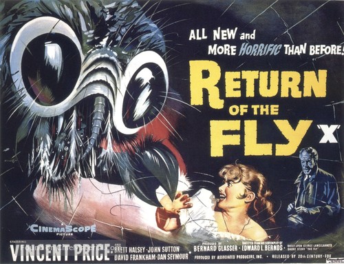 Return of the Fly - British Movie Poster