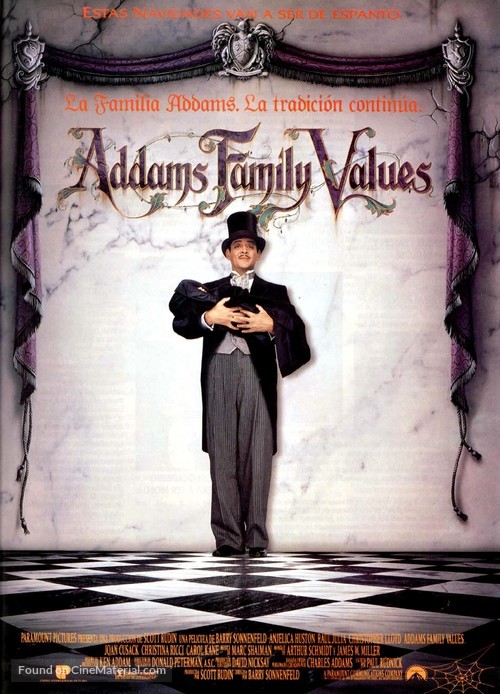 Addams Family Values - Spanish Movie Poster