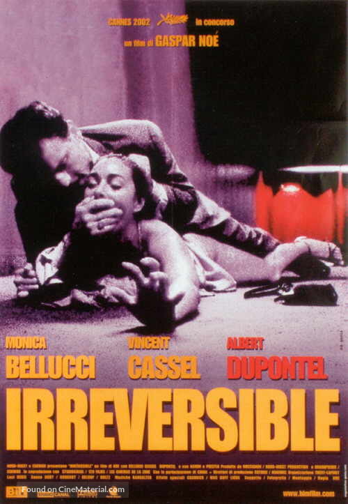 Irr&eacute;versible - Italian Movie Poster